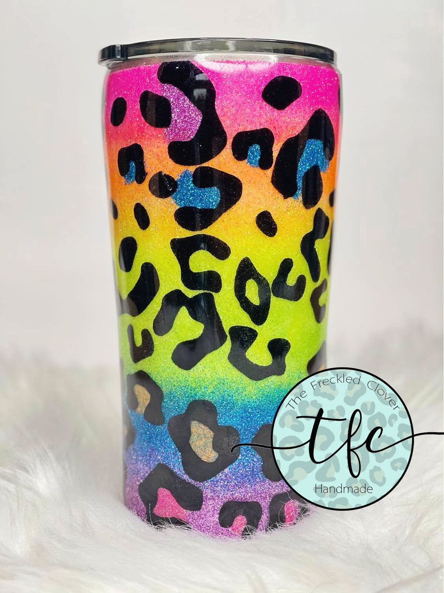 Leopard + Glitter Mama} Tumbler – The Freckled Clover, LLC