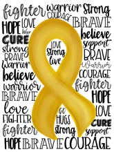 Load image into Gallery viewer, {Childhood Cancer Awareness Ribbon}