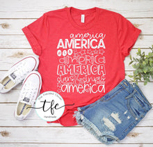 Load image into Gallery viewer, {All American} screen print tee