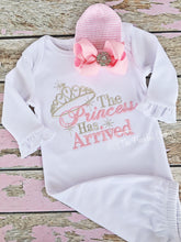 Load image into Gallery viewer, {The Princess Has Arrived} baby gown