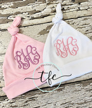 Load image into Gallery viewer, {Monogrammed Knotted Baby Hat}