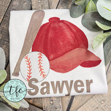 Load image into Gallery viewer, {Baseball Cap + Ball} sublimation tee