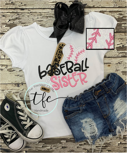 {Baseball Sister} Applique