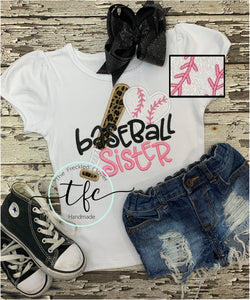 {Baseball Sister} Applique