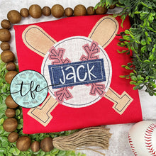 Load image into Gallery viewer, {Baseball/Softball on Bats} applique design