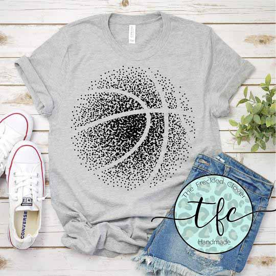 {Dotty Basketball} screen print tee