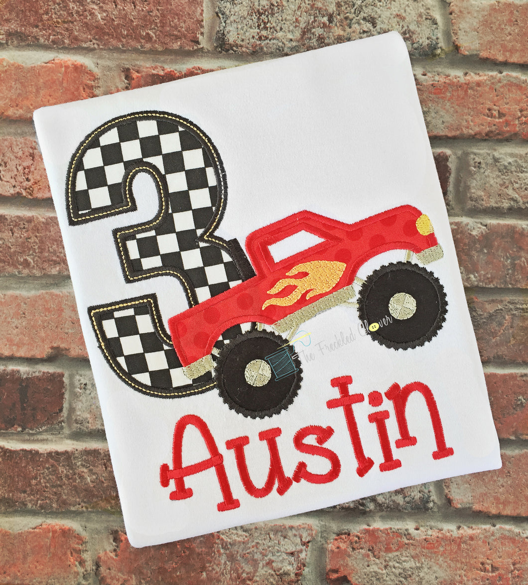 {Monster Truck} Birthday Tee