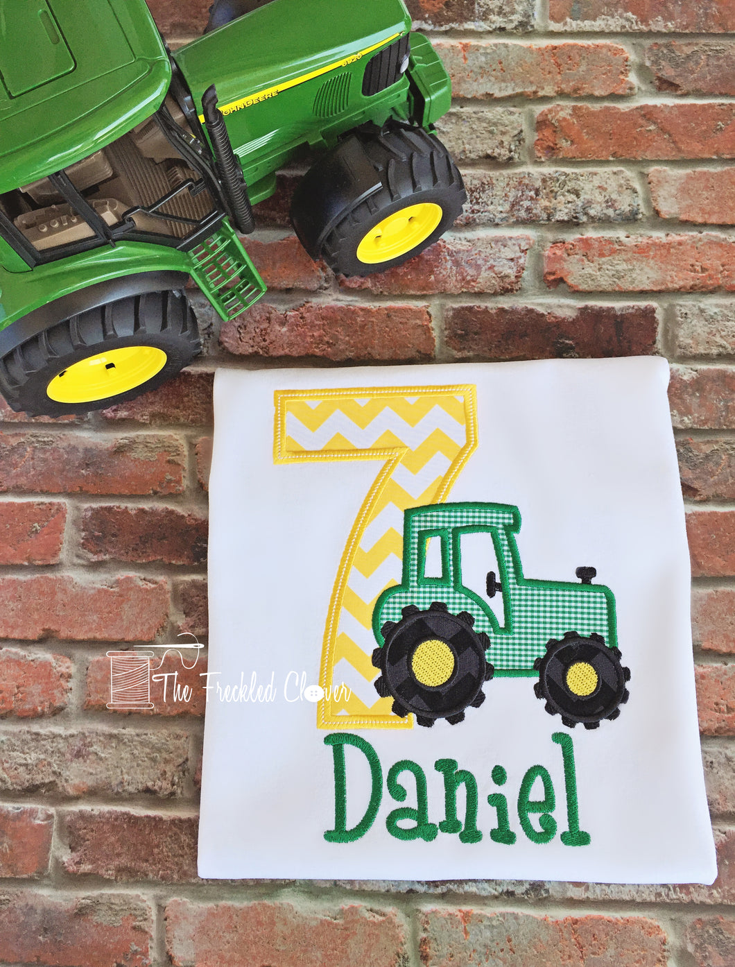 {Birthday Tractor} Applique Design