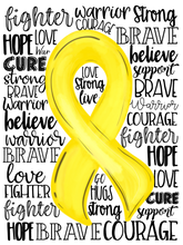 Load image into Gallery viewer, {Yellow Awareness Ribbon}