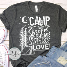 Load image into Gallery viewer, {I love Camping} screen print tee