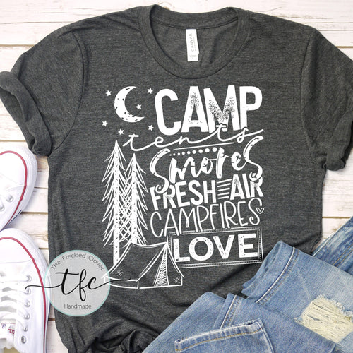 {I love Camping} screen print tee