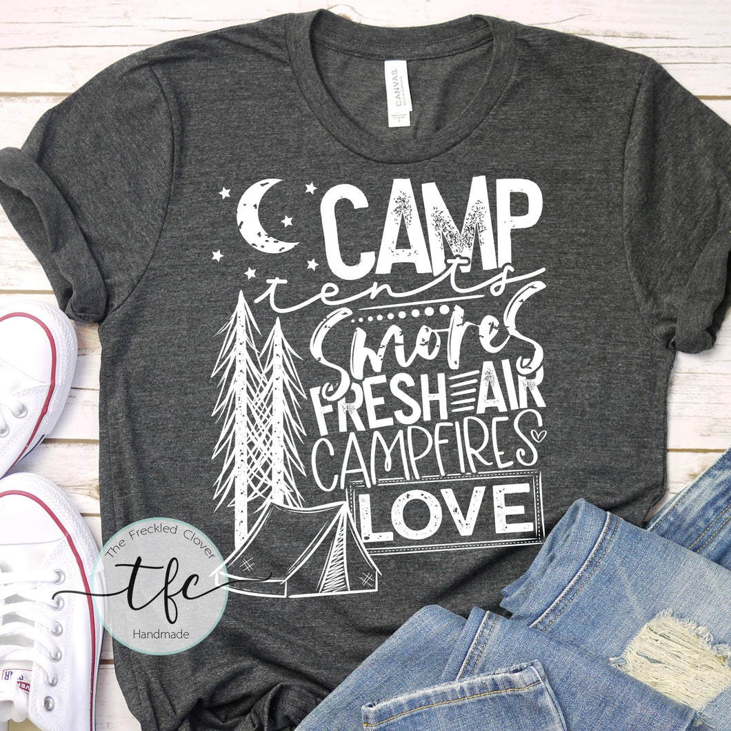 {I love Camping} screen print tee