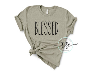 {Simply Blessed} screen print tee