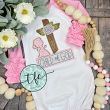 Load image into Gallery viewer, {Child Of God} Girl&#39;s applique tee
