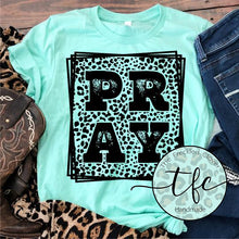 Load image into Gallery viewer, {PRAY} leopard screen print tee