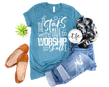 Load image into Gallery viewer, {If The Stars Were Made To Worship} screen print tee