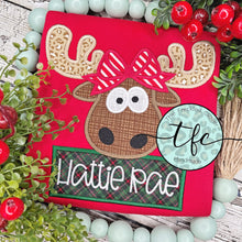 Load image into Gallery viewer, {Christmas Moose} applique tee