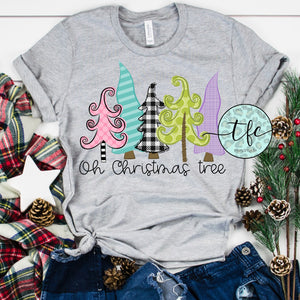 {Oh Christmas Tree} whimsy pastels tee