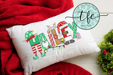 Load image into Gallery viewer, {Personalized Christmas Name Pillow Case}