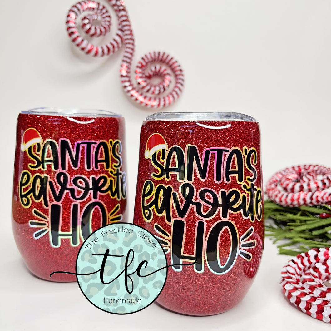 {Santa's favorite Ho} tumbler