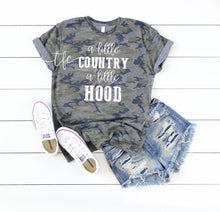 Load image into Gallery viewer, {Country + Hood} screen print tee