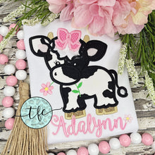 Load image into Gallery viewer, {Sweet Little Cow} Applique Tee