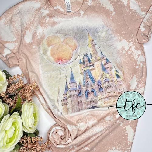 {Magic Kingdom Castle + Balloon} Tee- adult and youth options