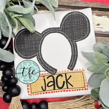 Load image into Gallery viewer, {Boy Mouse Ears} applique design