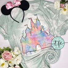 Load image into Gallery viewer, {Watercolor Magic Castle} distressed adult tee