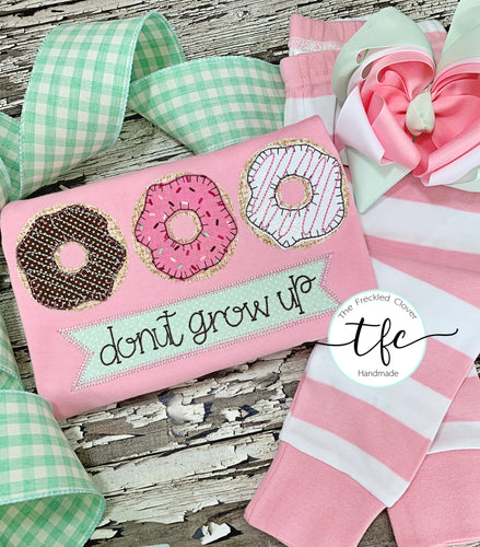 {Donut Grow Up} pajamas+shirt