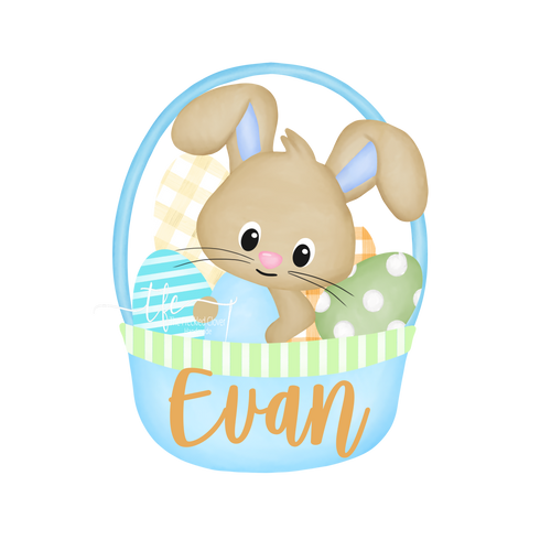 {Bunny in a Basket} Boy