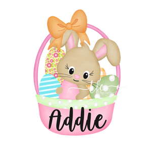 {Bunny in a Basket} Girl