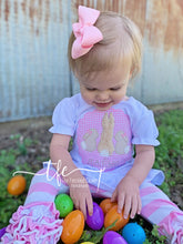 Load image into Gallery viewer, {Easter Bunny Trio} GIRL applique tee