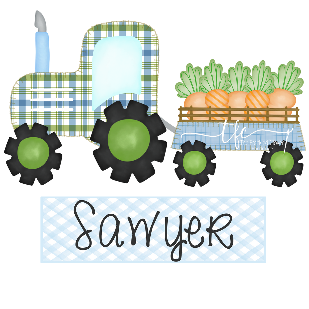 {Easter Tractor} Boy Sublimation Tee