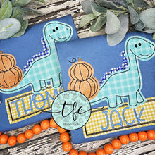 Load image into Gallery viewer, {Fall Dino} applique tee
