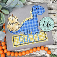 Load image into Gallery viewer, {Fall Dino} applique tee