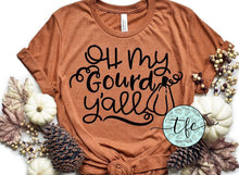 Load image into Gallery viewer, {Oh My Gourd, Y&#39;all} screen print tee