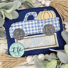 Load image into Gallery viewer, {Vintage Pumpkin Truck} applique tee