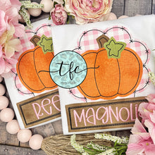 Load image into Gallery viewer, {Pumpkin- Scallop Patch} girl&#39;s applique tee