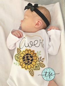 {Fall Name Wreath} applique tee