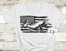 Load image into Gallery viewer, {Fish + Flag} unisex tee