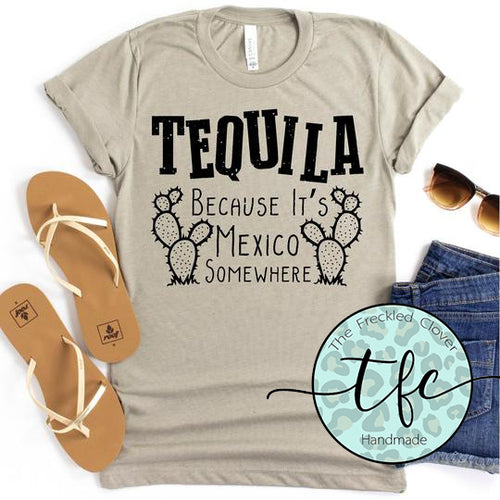 {Tequila- because it's Mexico somewhere} screen print tee