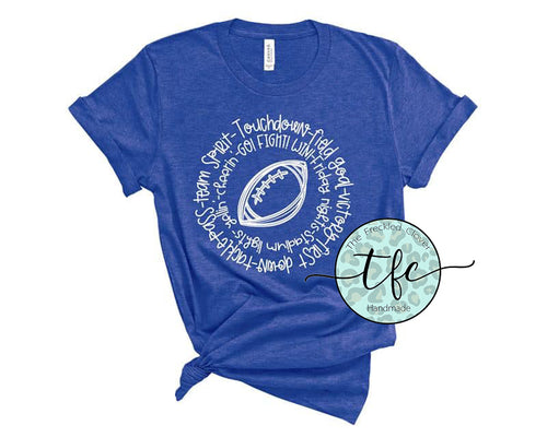 {Football Screen Print tee} *color options