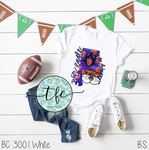 {Auburn- War Eagle} screen print tee