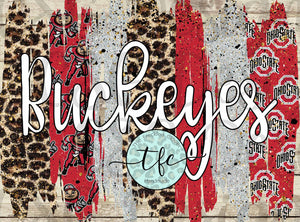 {Buckeyes Brushstroke} tee