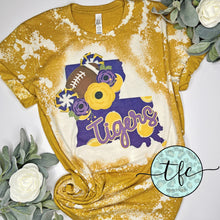 Load image into Gallery viewer, {Floral Louisiana Tigers} distressed tee