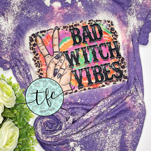 {Witch Vibes} distressed tee
