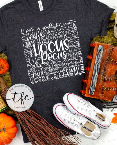 {Hocus Pocus Typography} tee