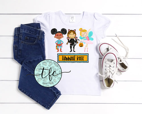{Trick-or-Treat} girl's sublimation tee