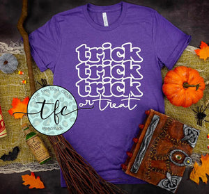 {Trick or Treat} adult tee